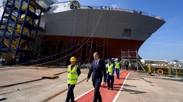 HRH Prince William starts construction on the UK's third Type 26 ...